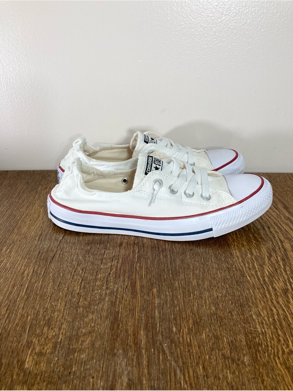 Converse CTAS Shoreline Slip On Sneaker Women’s Size 8 White Canvas